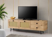 Hepisa TV cabinet with rattan fronts 180 cm