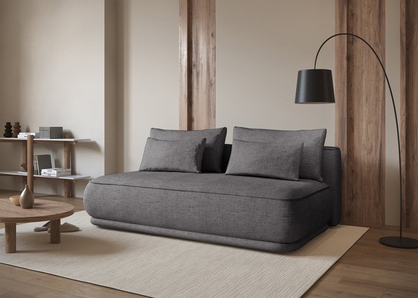 Leanno three-seater sofa with Moly 85 hydrophobic chenille container