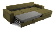 Corner sofa with sleeping function Pazzano L-shaped with container Palladium 10 right-hand side