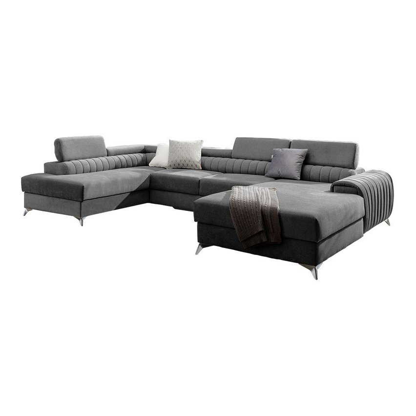 Velada U-shaped corner sofa bed (Fabric: Gojo 05, Side: Left)