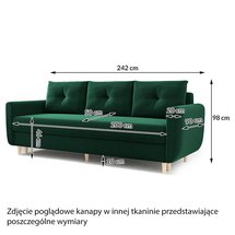 Chesby sofa bed (Fabric: Kronos 01)