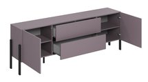 Jukon two-door TV cabinet with drawers 200 cm Light purple