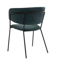 Prools upholstered chair, dark green/black base