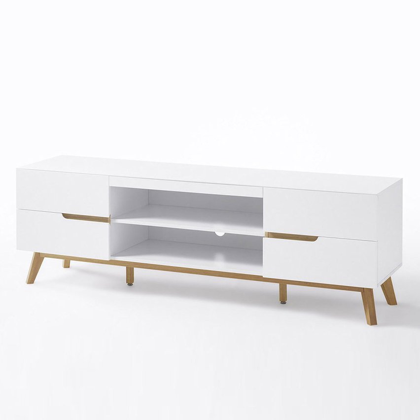 Furetton TV cabinet 169 cm white-oak