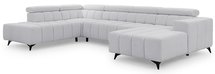 Corner sofa with sleeping function Ragussino U-shaped with side section Sicuro 65 left-hand side