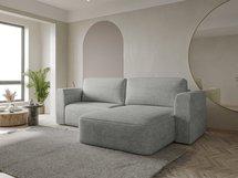 Corner sofa with sleeping function Sarrabi L-shaped right side with storage Imagine me 13 hydrophobic chenille