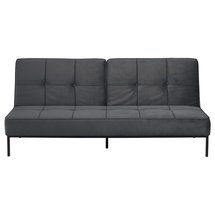 Balisa two-seater sofa bed, dark gray