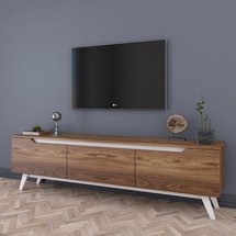 Denoa TV cabinet 180 cm walnut