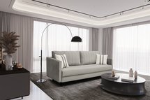 Balabay sofa, three-seater, with storage, black legs (Fabric: Trinity 03)