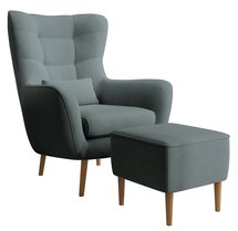 Vence Castel footstool 90 beech legs