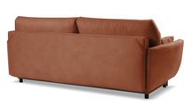 Toivola three-seater sofa with storage, copper velvet, hydrophobic