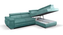 Ararip 268 cm L-shaped corner sofa bed with adjustable headrests and storage (Fabric: Element 15, Side: Right)