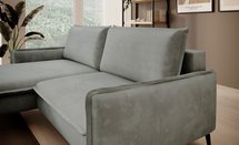 Corner sofa with sleeping function Glossy L-shaped Aphrodite 21 left-hand side