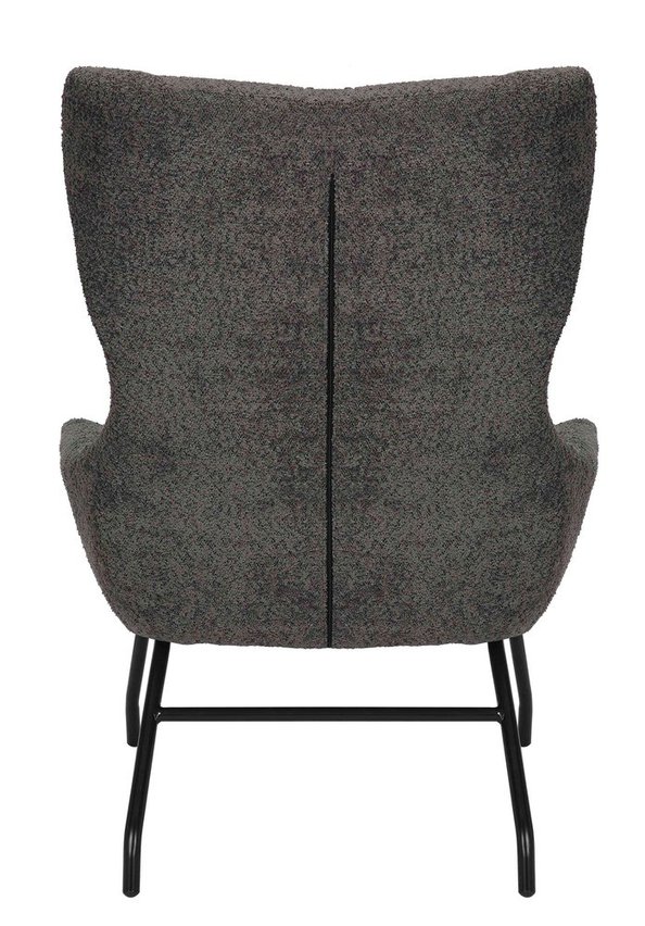 Suppet lounge chair in warm gray boucle fabric