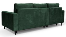 Corner sofa with sleeping function Nalika L-shaped with storage Poso 14 corduroy left-hand side