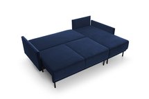 Hamiel L-shaped extendable corner sofa with universal container (Fabric: Solo 263)