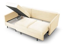 Corner sofa with sleeping function Rosilli L-shaped with container left side Monolith 04