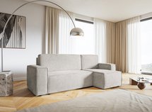 Copertino L-shaped corner sofa with sleeping function with Element 24 universal container