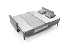 Kadaver three-seater sofa bed with storage (Fabric: Riviera 91, Legs: Black)