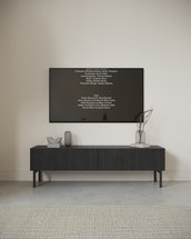 Nolie TV Cabinet 175 cm Standing Ash Portland Black