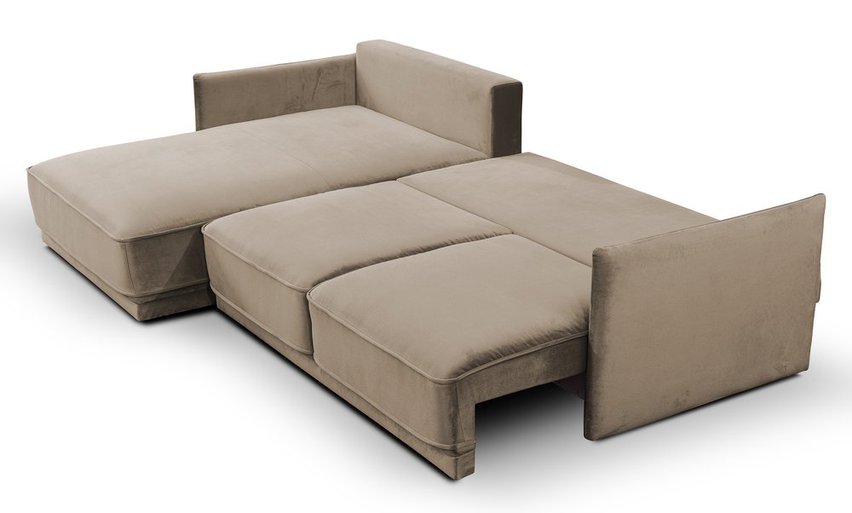 Corner sofa with sleeping function Trolla (Fabric: Element 06, Side: Right)