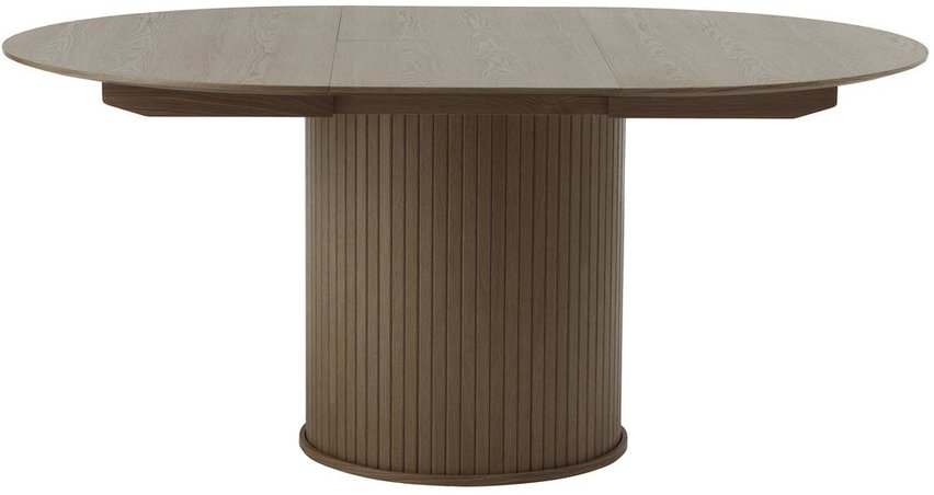 Gativel extendable table 120-167 cm burnt oak slats