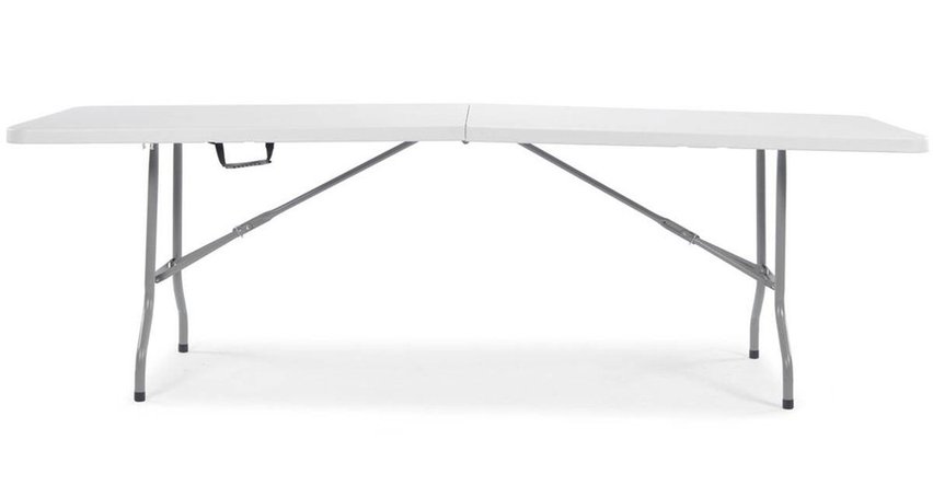 Carrice folding garden table 241 cm white