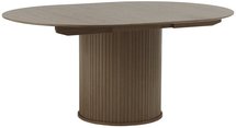 Gativel extendable table 120-167 cm burnt oak slats