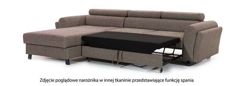 Melegueta corner sofa bed (Fabric: Matt Velvet 99, Side: Left)