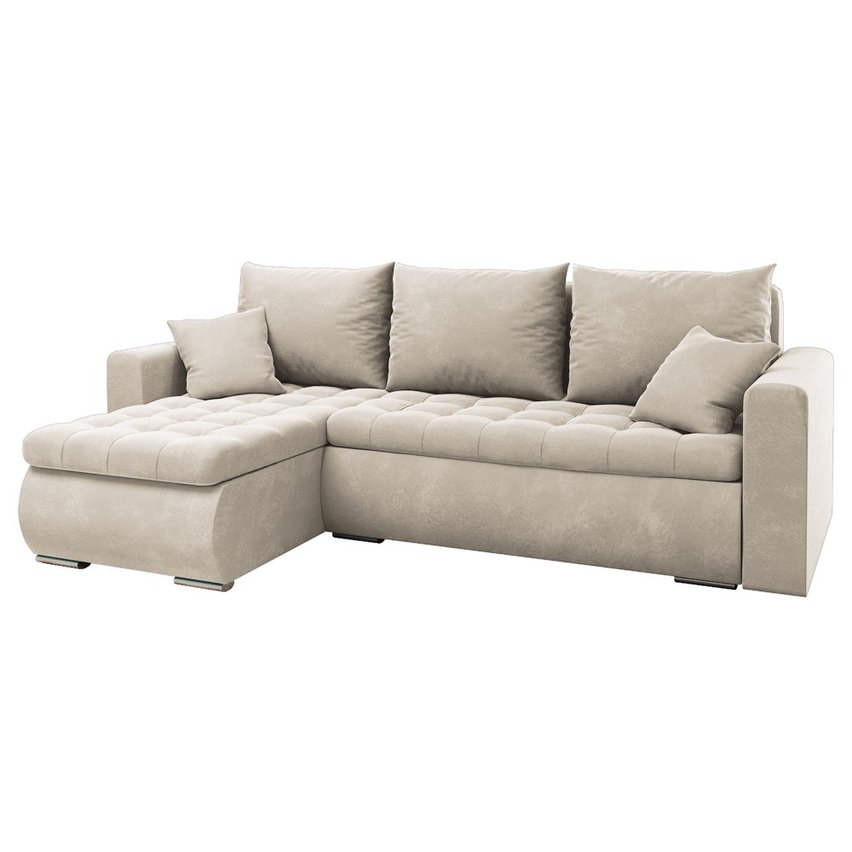 Corner sofa with sleeping function Derkan L (Fabric: Riviera 21)