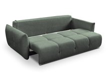 Mollete three-seater sofa bed with storage Sicuro 05 chenille