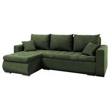 Corner sofa with sleeping function Derkan L (Fabric: Magic Velvet 2295)