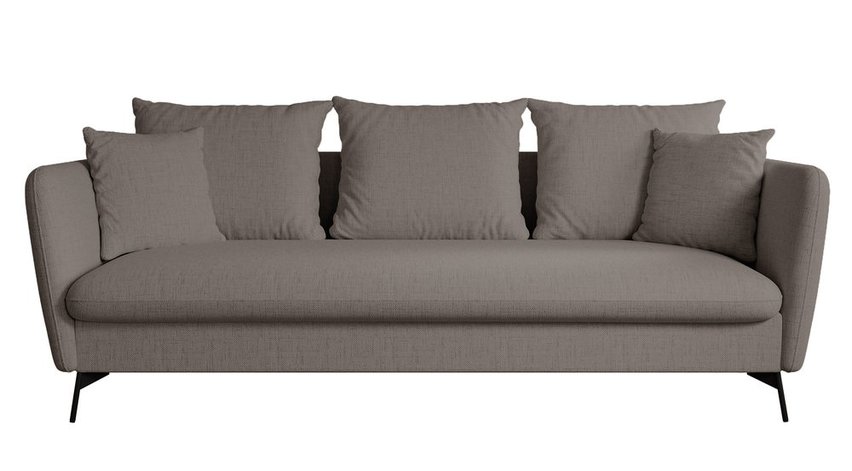 Castilio three-seater sofa with Moly 85 container, hydrophobic chenille