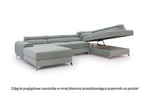 Velada U-shaped corner sofa bed (Fabric: Nube 24, Side: Right)