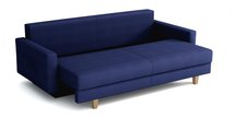 Lartes three-seater sofa bed with storage (Fabric: Monolith 77, Legs: Natural)