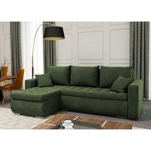 Corner sofa with sleeping function Derkan L (Fabric: Magic Velvet 2295)