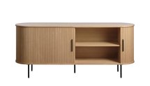 Gativel slatted chest of drawers 180 cm natural oak