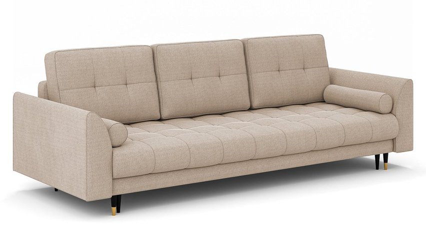 Agriano three-seater sofa with storage Storm 06 easy-clean chenille