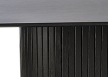 Oval table Gativel 95x180 black oak
