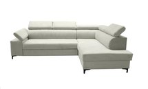 Tazzola L-shaped corner sofa bed with storage (Fabric: Manila 13, Side: Right)