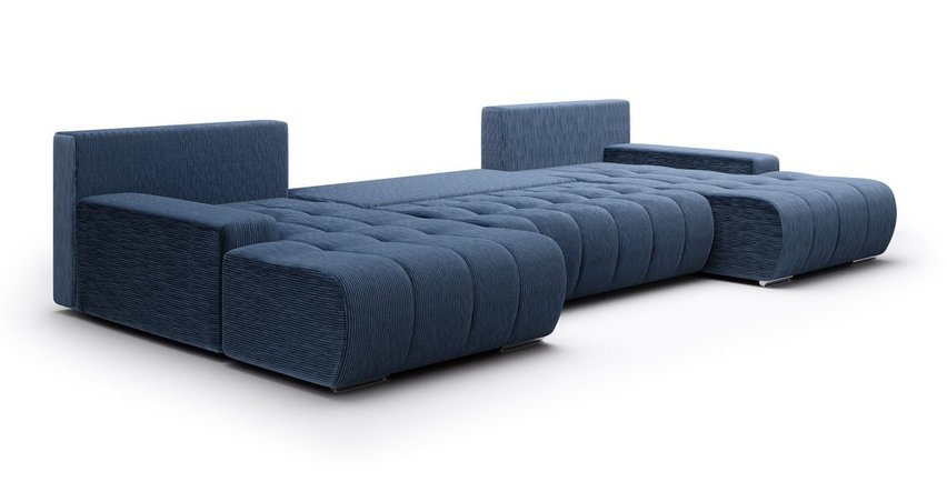 Corner sofa with sleeping function Magliano U-shaped with storage Poso 05 corduroy