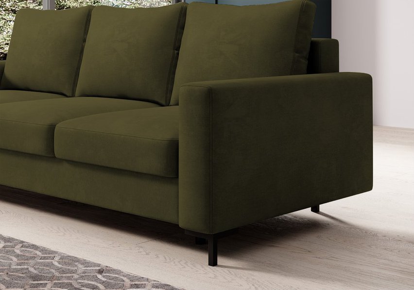 Mokpeo three-seater sofa bed with storage (Fabric: Velluto 35)