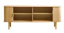 TV cabinet Nezka lamellas natural oak