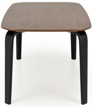 Novises Dining Table 160 x 90 cm Walnut / Black