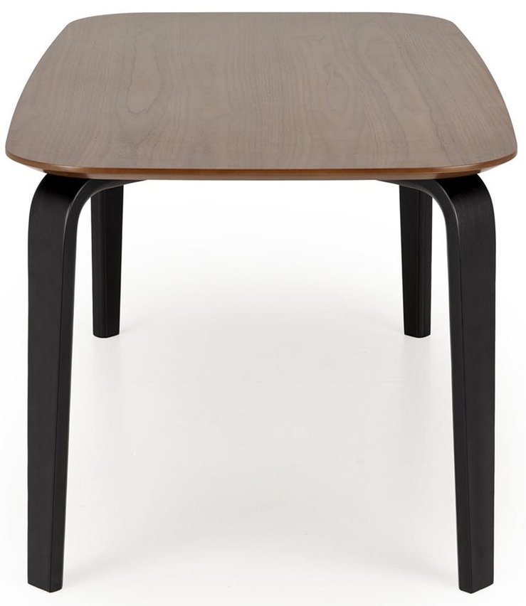 Novises Dining Table 160 x 90 cm Walnut / Black