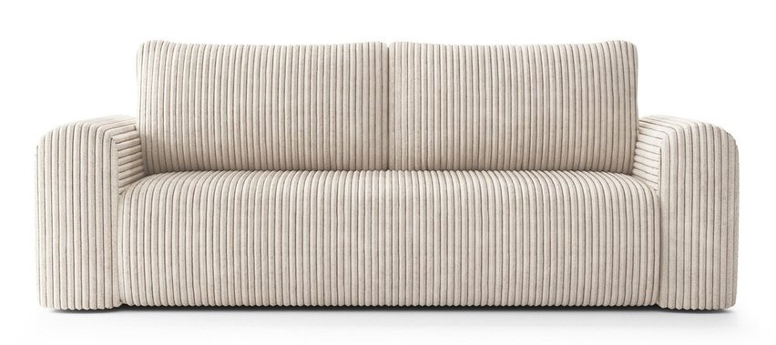 Lelu Tilia 03 three-seater sofa bed with storage, thick corduroy