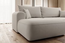 Ovo L-shaped corner sofa bed with storage Castel 04 left-hand side