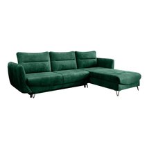 Bradeno L-shaped corner sofa bed with storage (Fabric: Nube 35, Side: Right)