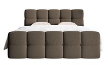 Continental bed 140x200 cm Cloudy with containers and Legend 07 boucle topper