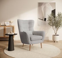 Vence Raven 06 lounge chair, beech legs